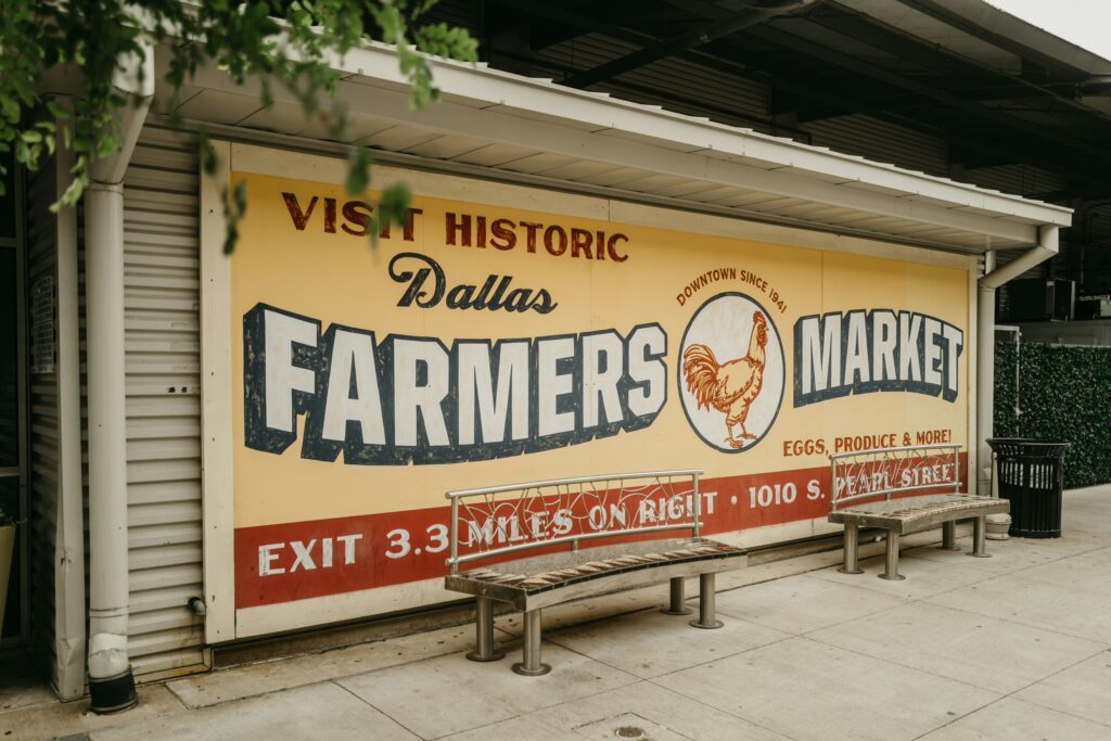 Historic Dallas Farmers Market sign