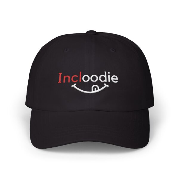 Incloodie Dad Cap in Black
