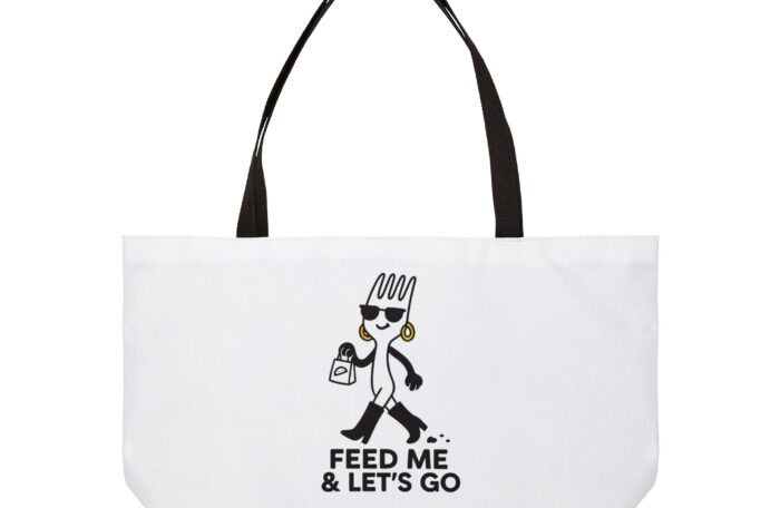 Funny Fork Design Weekender Tote Bag – Perfect for Travel & Everyday Use