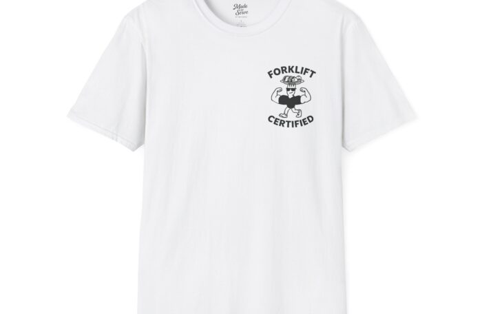 Forklift Certified Unisex Softstyle T-Shirt – Fun and Comfortable Gym Wear