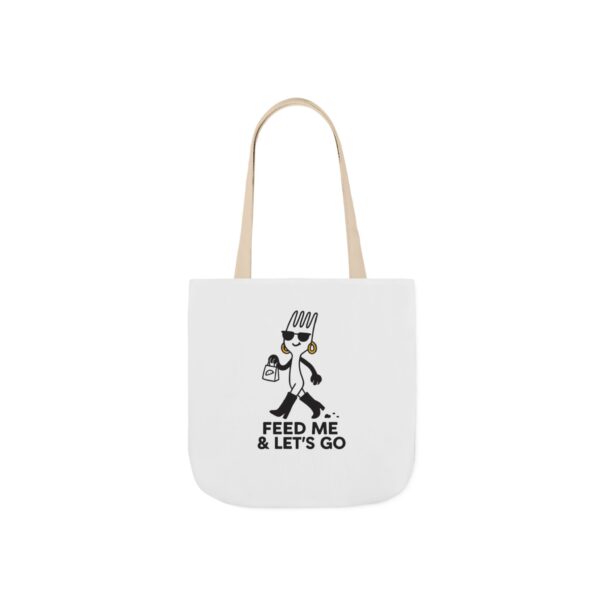 Incloodie AF Canvas Tote Bag with 5-Color Straps - Perfect for Foodies and Fashion Lovers