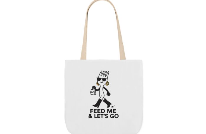 Incloodie AF Canvas Tote Bag with 5-Color Straps – Perfect for Foodies and Fashion Lovers