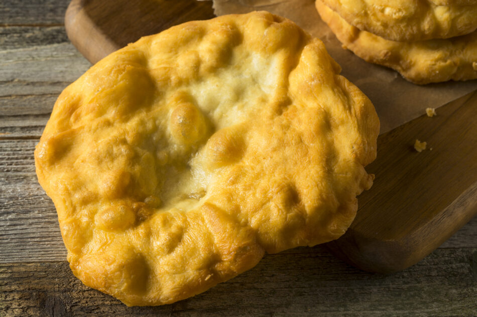 Traditional Native American Fry Bread with Honey Butter