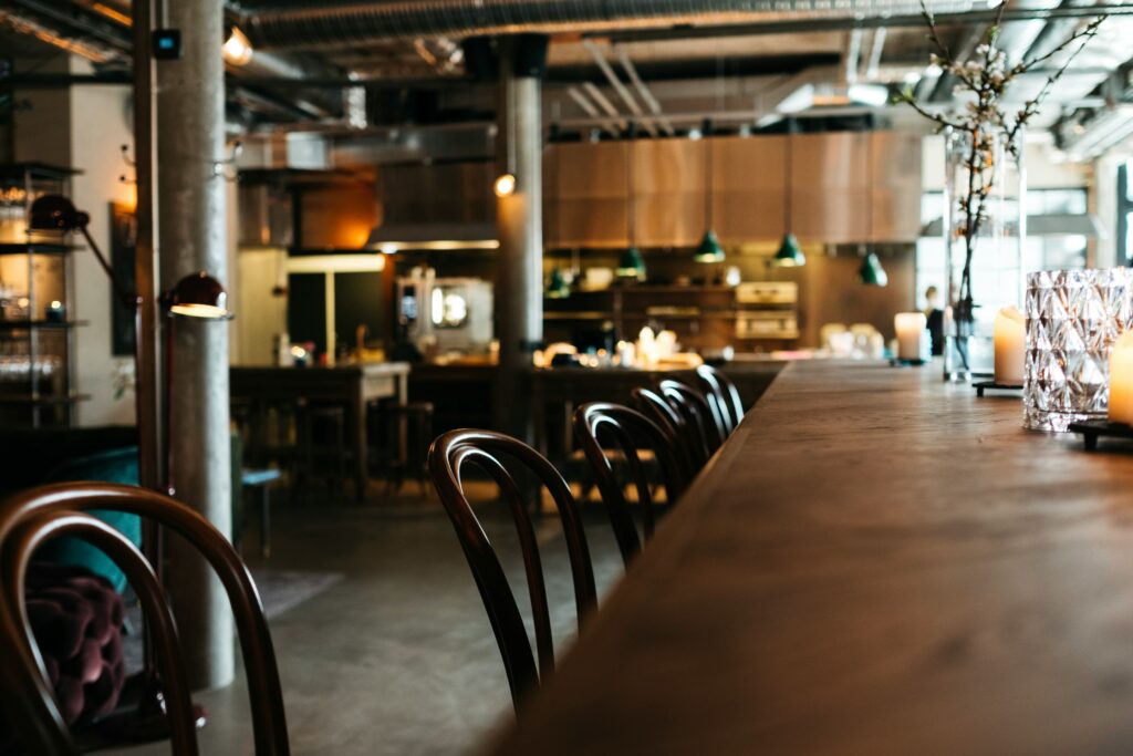 Restaurant kitchen interior